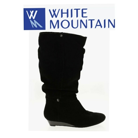White Mountain Shoes - Black Suede Boots
Brand: White Mountain
Size: 6.5